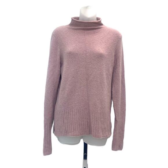 Madewell Glenmoor pink mock neck sweater wool alpaca small - Picture 5 of 16